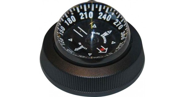 Silva 85E - Flush Mount Illuminated Compass (White/Black)