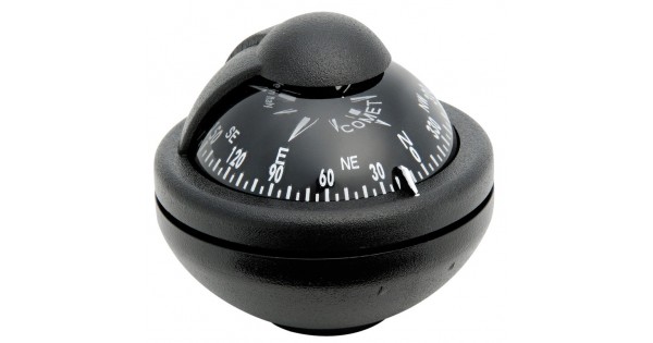 Riviera Comet Compass (BC2) - Bracket Mount - Black With Black Card